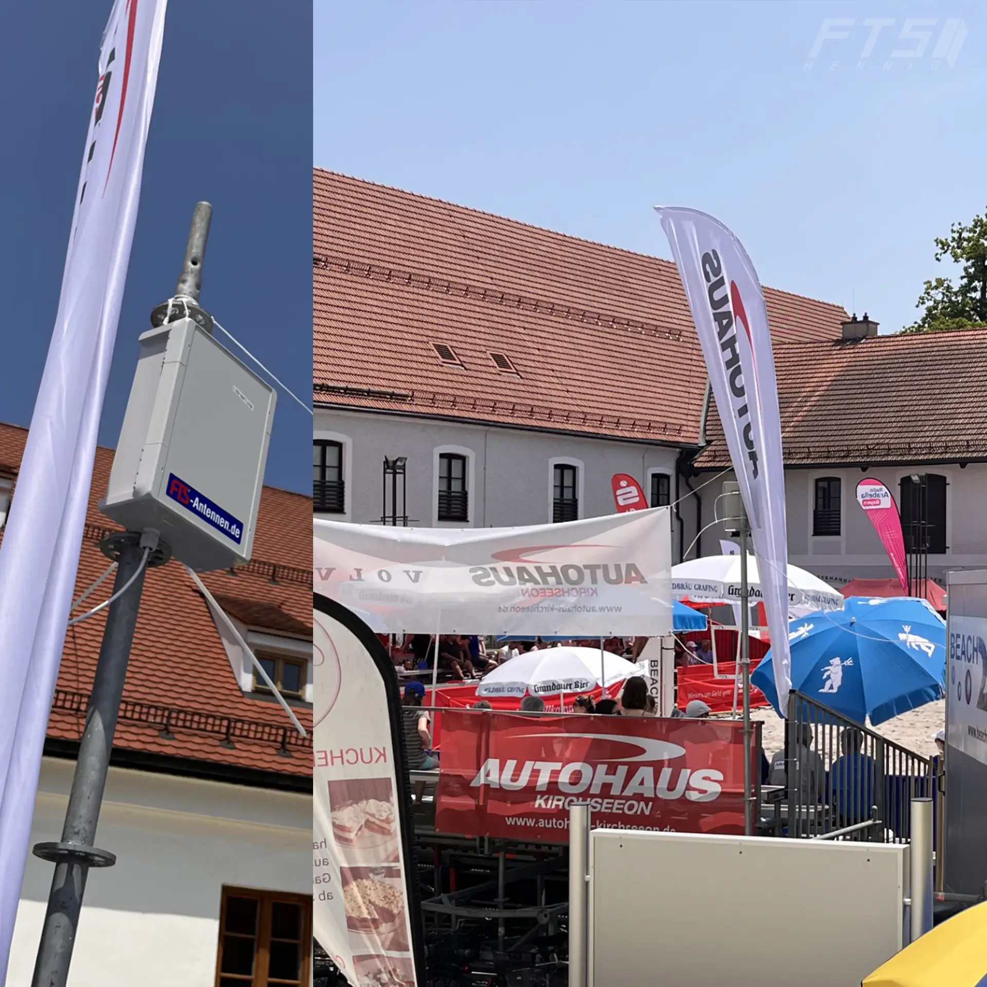 Internetlösung von FTS Hennig bei den BVV Beach Masters Premium im Klosterbauhof Ebersberg