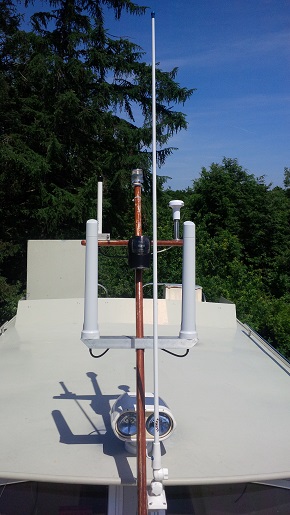 LTE Antennen auf dem Boot