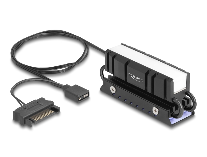 Delock M.2 Kühlkörper für SSD 2280 mit RGB LED Beleuchtung #2 