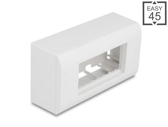 Delock Easy 45 Aufputzgehäuse 152 x 82 mm, weiß #1 