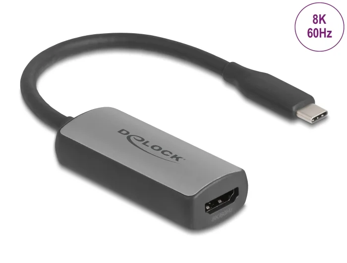 Delock USB Type-C™ Adapter zu HDMI (DP Alt Mode) 8K 60 Hz mit HDR und HDCP #1 
