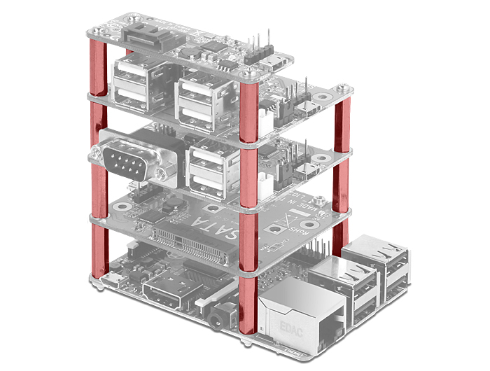 Delock Montagezubehör für Raspberry Pi 30 mm #2 
