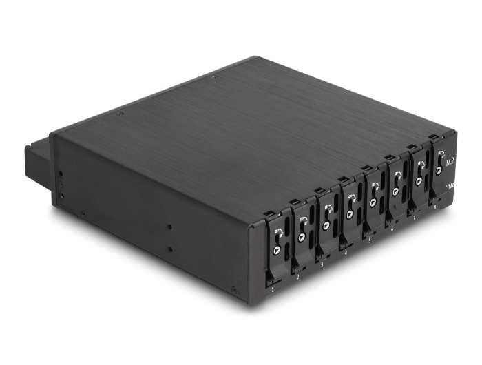 Delock 5.25″ Wechselrahmen für 8 x M.2 NVMe SSD mit Slim SAS SFF-8654 Anschluss #6 