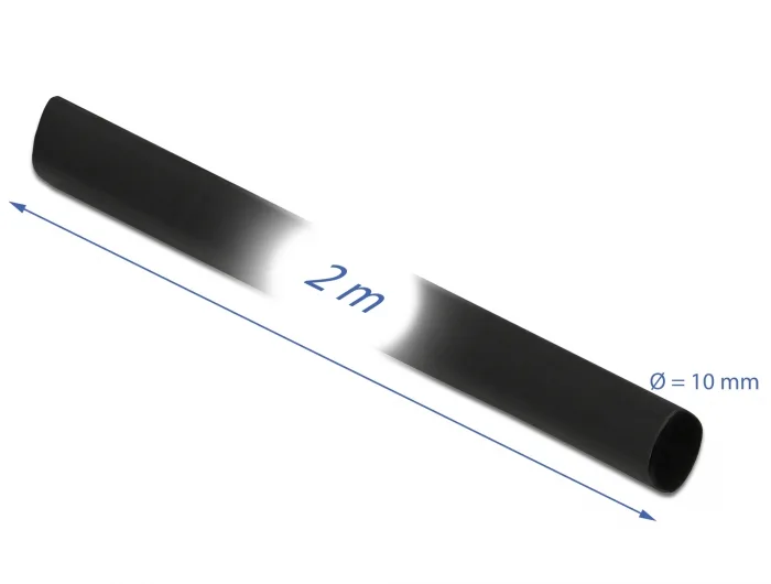 Delock Schrumpfschlauch 2 m x 10 mm schwarz #3 