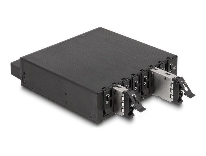 Delock 5.25″ Wechselrahmen für 8 x M.2 NVMe SSD mit Slim SAS SFF-8654 Anschluss #8 