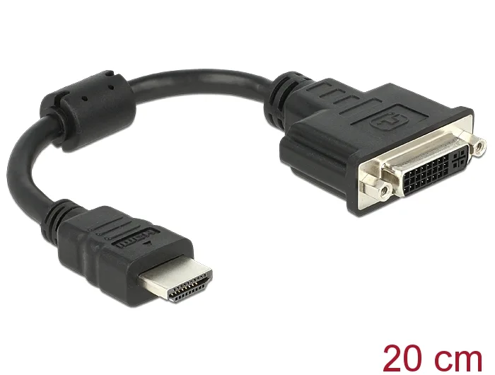 Delock Adapter HDMI Stecker > DVI 24+5 Buchse 20 cm #1 