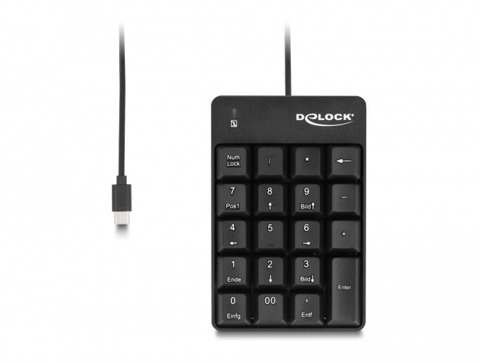 Delock USB Type-C™ Nummernblock 19 Tasten schwarz #3 