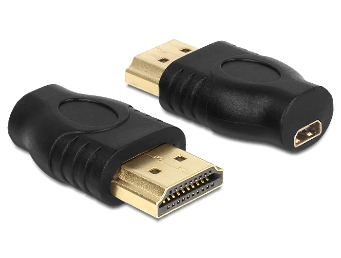 Delock Adapter HDMI Micro-D Buchse > HDMI-A Stecker #1 