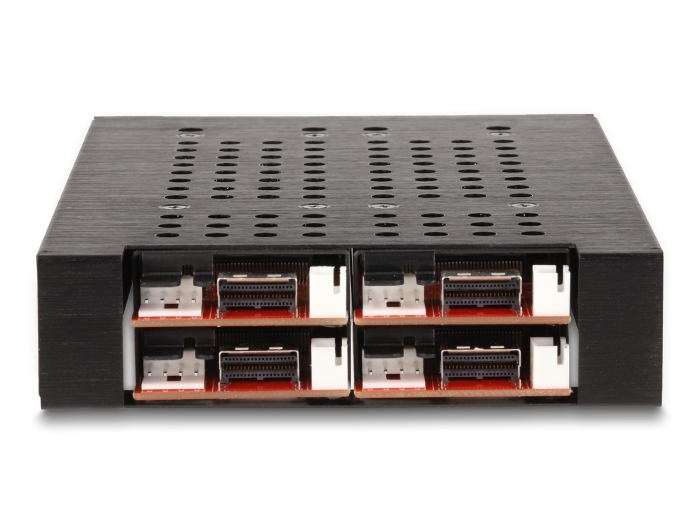 Delock 3.5″ Wechselrahmen für 4 x M.2 NVMe SSD mit Slim SAS SFF-8654 Anschluss #5 