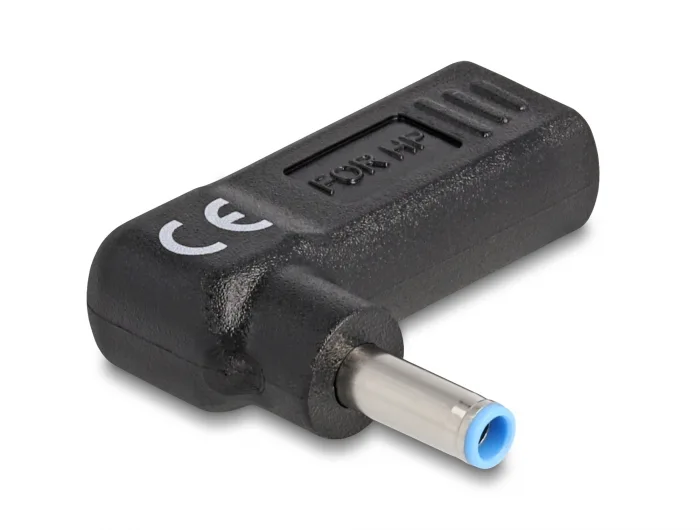 Delock Adapter für Notebook Ladekabel USB Type-C™ Buchse zu HP 4,5 x 3,0 mm Stecker 90° gewinkelt #2 