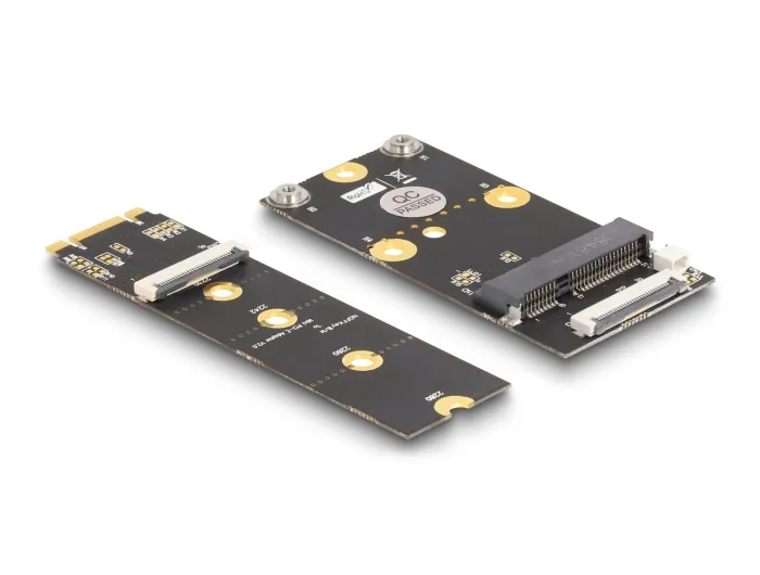 Delock Konverter M.2 Key B+M Stecker zu 1 x Mini PCIe Slot half size / full size mit flexiblem Kabel #2 