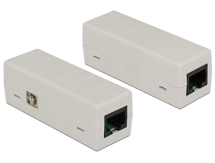 Delock Netzwerk Überspannungsschutz 6 kV RJ45 mit PoE