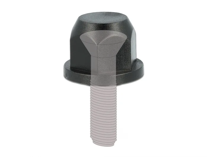 Delock Schutzkappe Sechskant mit Innengewinde für Schraube M12 natur 10 Stück #3 
