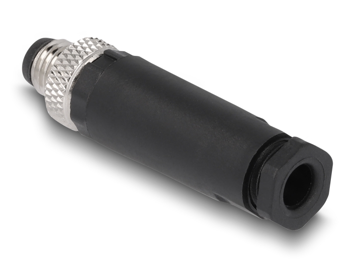 Delock M8 Steckverbinder A-kodiert 3 Pin Stecker zur Montage mit Schraubanschluss #2 