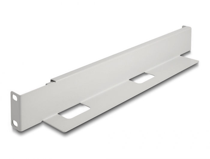 Delock 19″ Tragschiene längenverstellbar 368 - 600 mm für Netzwerkschrank 1 HE grau 1 Paar #3 