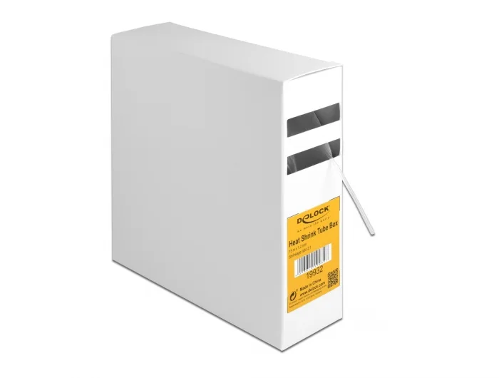 Delock Schrumpfschlauch Box, Schrumpfungsrate 2:1, 15 m x 1,2 mm transparent #1 
