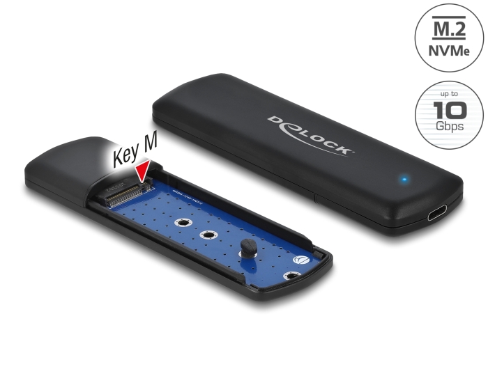 Delock Externes Gehäuse für M.2 NVMe PCIe SSD mit USB Type-C™ Buchse - werkzeugfrei #1 