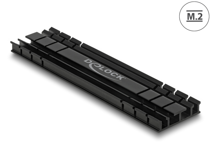 Delock Kühlkörper flach 100 mm für M.2 Modul schwarz #1 