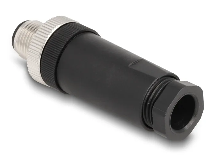 Delock M12 Steckverbinder A-kodiert 3 Pin Stecker zur Montage mit Schraubanschluss #2 
