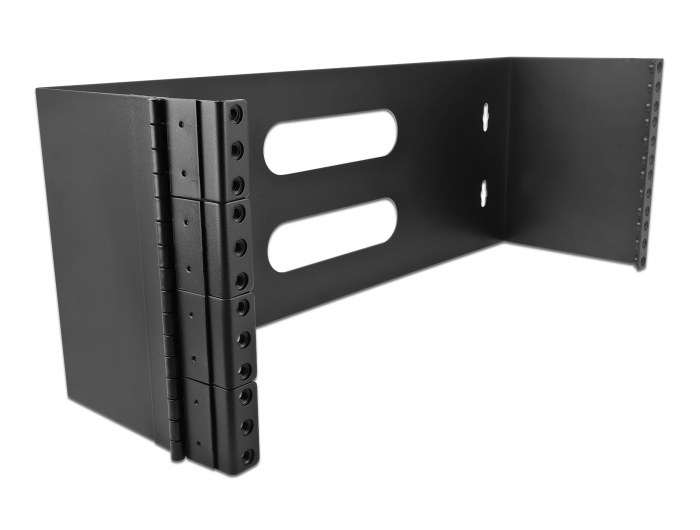 Delock 19″ Wandhalterung 4 HE schwarz #1 