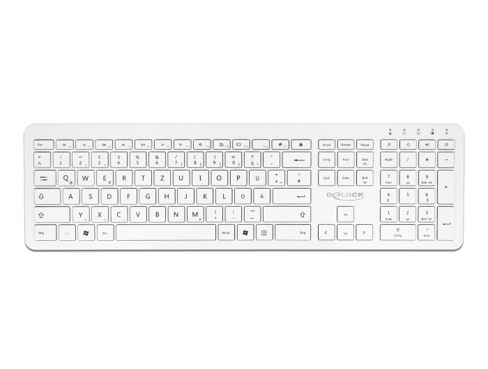 Delock USB Tastatur 2,4 GHz kabellos weiß (flach) #3 