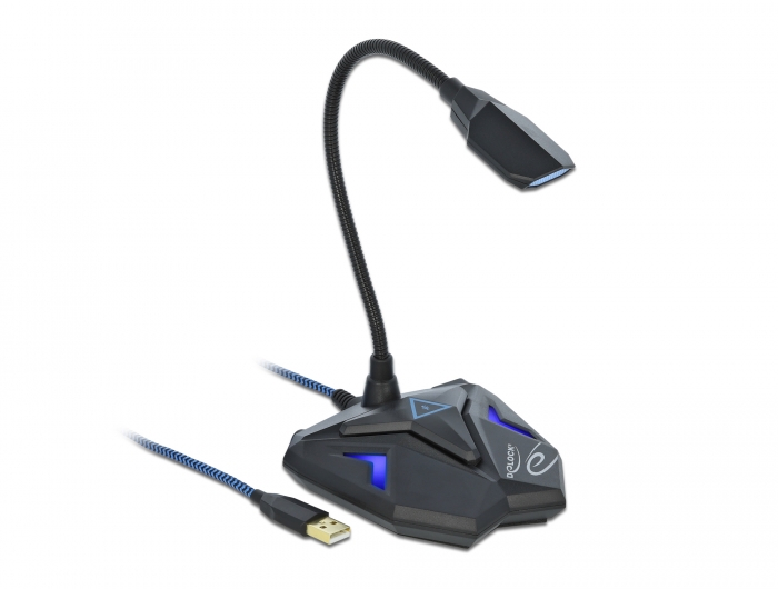 Delock Desktop USB Gaming Mikrofon mit Schwanenhals und Mute Button #2 