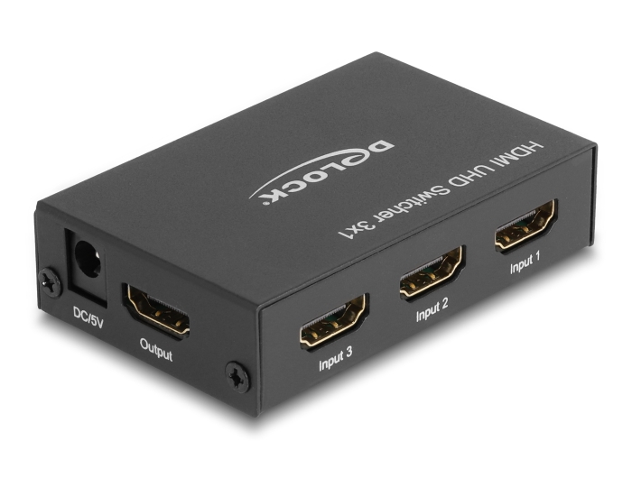 Delock HDMI UHD Switch 3 x HDMI in > 1 x HDMI out 4K #3 