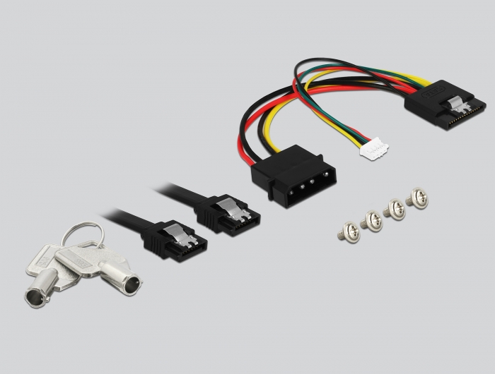Delock 5.25″ Wechselrahmen für 1 x 3.5″ SATA HDD #9 