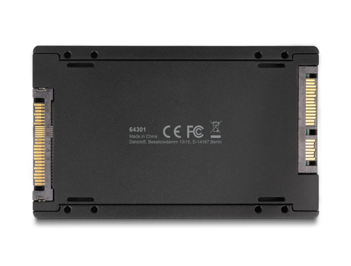 Delock Konverter M.2 Key M NVMe SSD zu U.2 oder M.2 Key B SATA SSD zu SATA - werkzeugfrei #4 