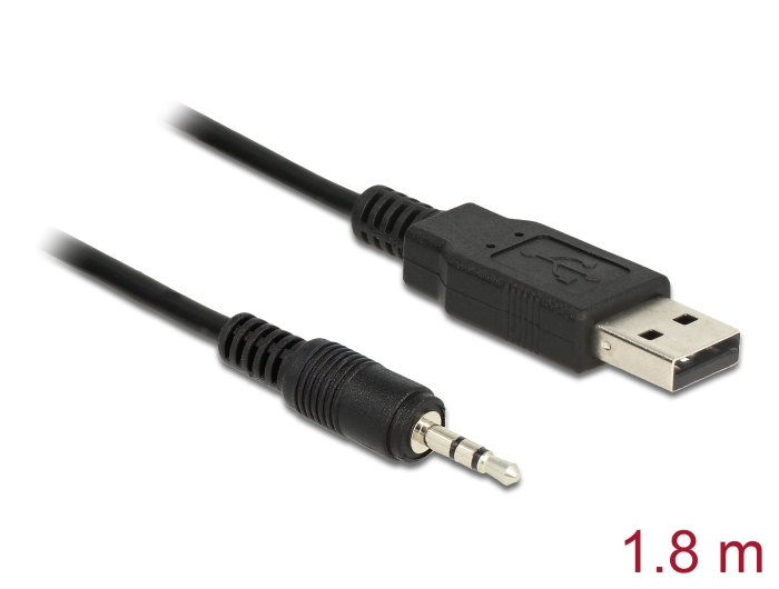 Delock Konverter USB 2.0 Stecker > TTL 2,5 mm 3 Pin Klinkenstecker 1,8 m (3,3 V) #1 