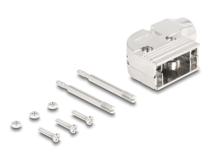 Delock Gehäuse für D-Sub 9 Pin Stecker / Buchse 90° gewinkelt #1 
