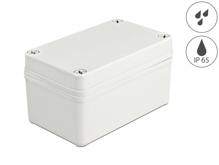 Delock Installationsgehäuse IP65 wasserdicht 130 x 80 x 70 mm grau #1 