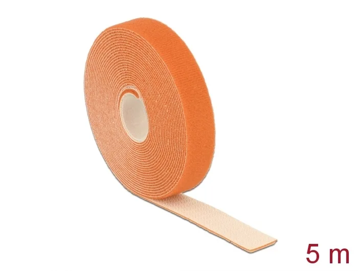 Delock Klettband auf Rolle L 5 m x B 20 mm orange #1 