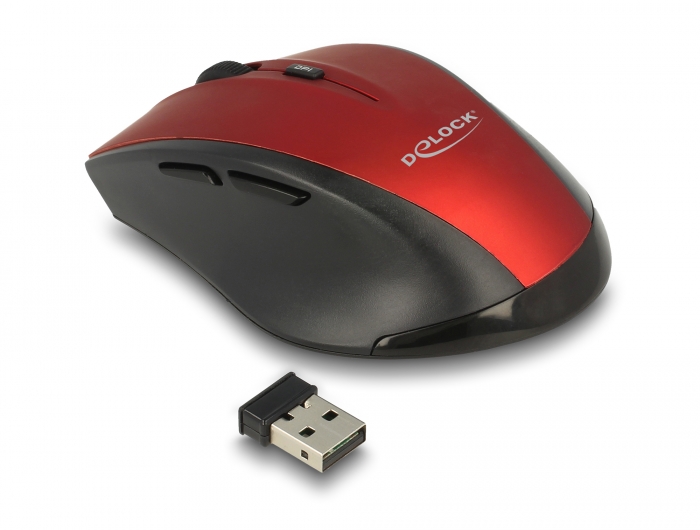 Delock Ergonomische optische 5-Tasten Maus 2,4 GHz kabellos #1 
