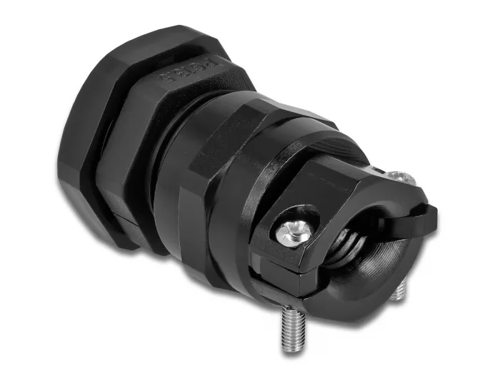 Delock Kabelverschraubung PG13,5 mit Zugentlastung und Biegeschutz schwarz #1 