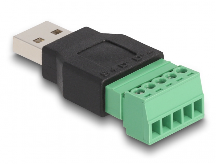 Delock USB 2.0 Typ-A Stecker zu Terminalblock Adapter 2-teilig #2 