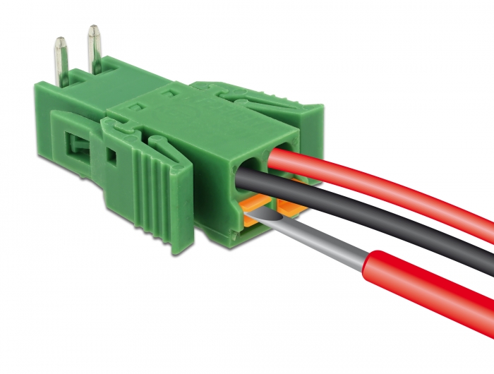 Delock Terminalblock Set für Platine 2 Pin 3,81 mm Rastermaß horizontal #4 