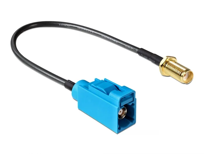 Delock Antennenkabel FAKRA Z Buchse > SMA Buchse zum Einbau RG-174 20 cm #4 