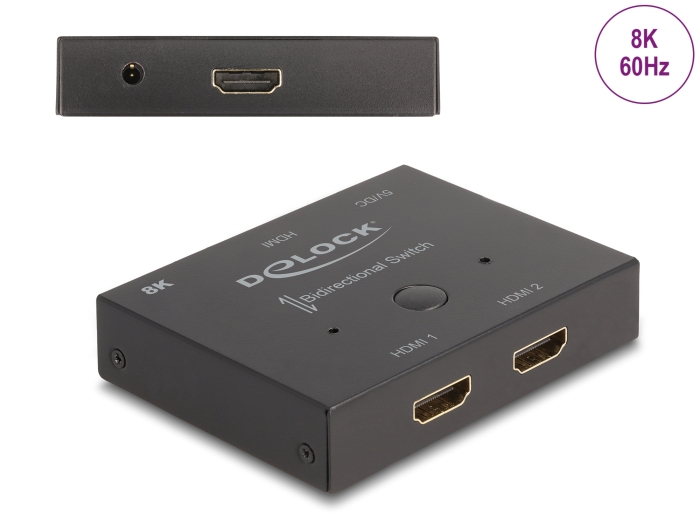 Delock HDMI 2 - 1 Switch bidirektional 8K 60 Hz #1 