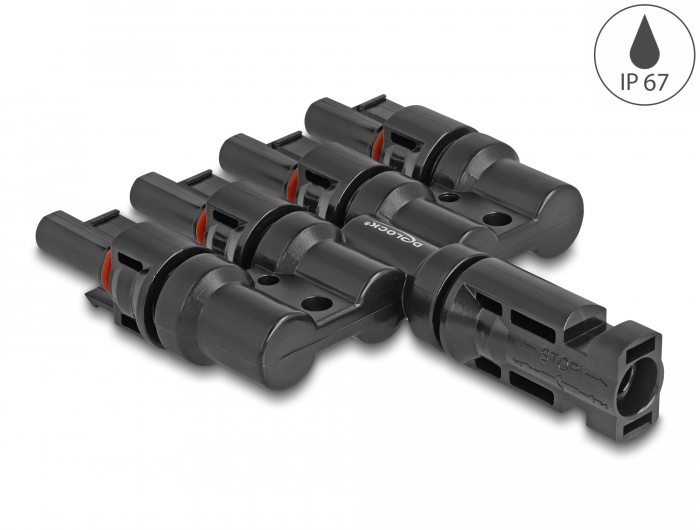 Delock DL4 Solar Konnektor 1 x Stecker zu 4 x Buchse #1 