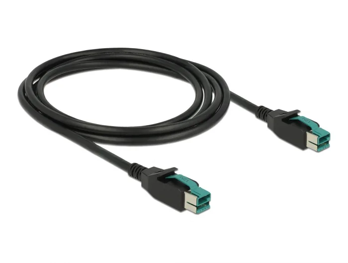 Delock PoweredUSB Kabel Stecker 12 V > PoweredUSB Stecker 12 V 2 m für POS Drucker und Terminals #4 