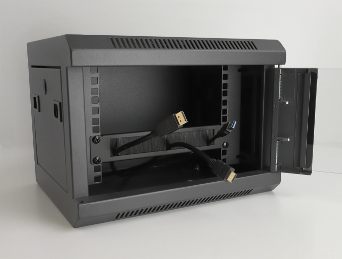 Delock 19″ Kabelmanagement Bürstenleiste mit Kabelbefestigung 1 HE schwarz #3 