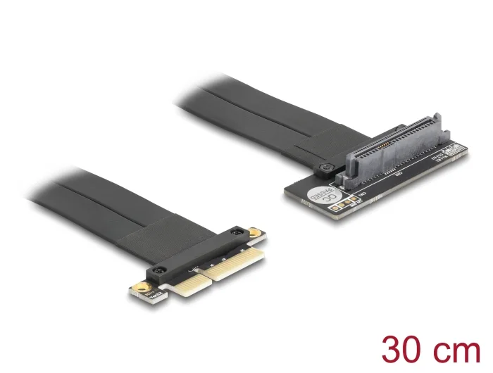 Delock Riser Karte PCI Express 3.0 x4 Stecker zu U.2 SFF-8639 SSD Slot 90° gewinkelt mit Kabel 30 cm #1 