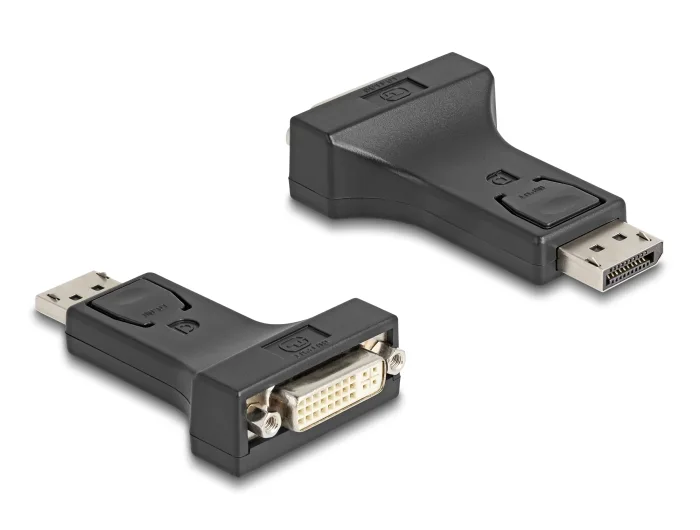 Delock Adapter DisplayPort 1.1 Stecker zu DVI Buchse Passiv schwarz #1 