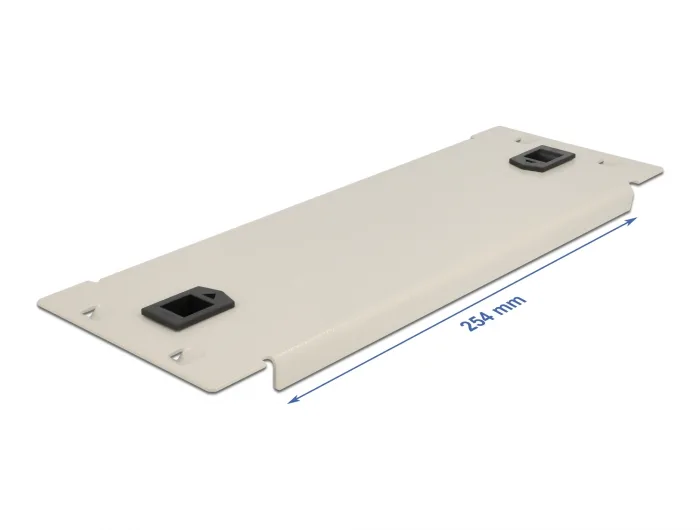 Delock 10″ Netzwerkschrank Blindabdeckung werkzeugfrei 2 HE grau #2 