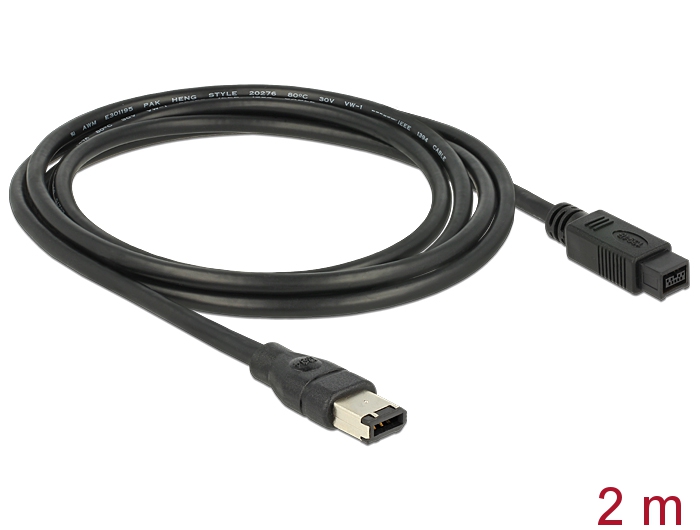 Delock Kabel FireWire 9 Pin Stecker > 6 Pin Stecker 2 m #2 
