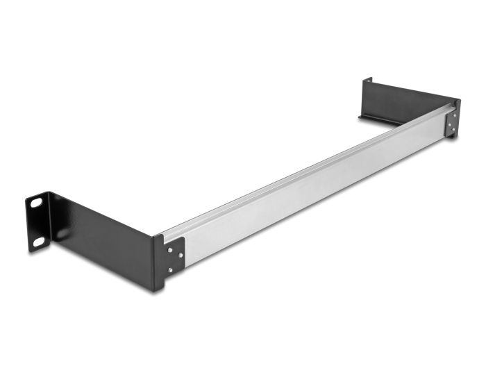 Delock 19″ Hutschienenpanel zum Einbau horizontal oder vertikal 1HE Metall schwarz #4 