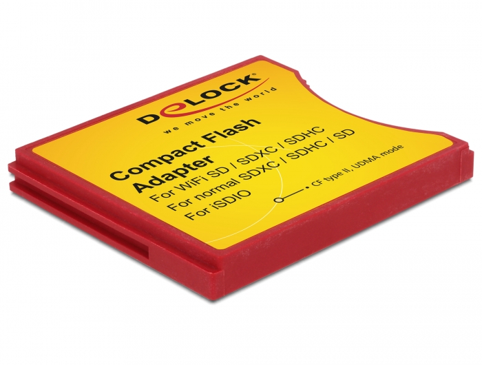 Delock Compact Flash Adapter für iSDIO (WiFi SD), SDHC, SDXC Speicherkarten #2 