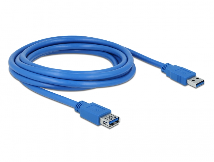 Delock Verlängerungskabel USB 3.0 Typ-A Stecker > USB 3.0 Typ-A Buchse 3 m blau