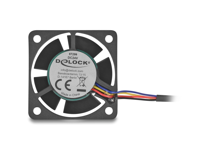 Delock Axiallüfter 24 V DC, 40 x 40 x 20 mm schwarz #3 